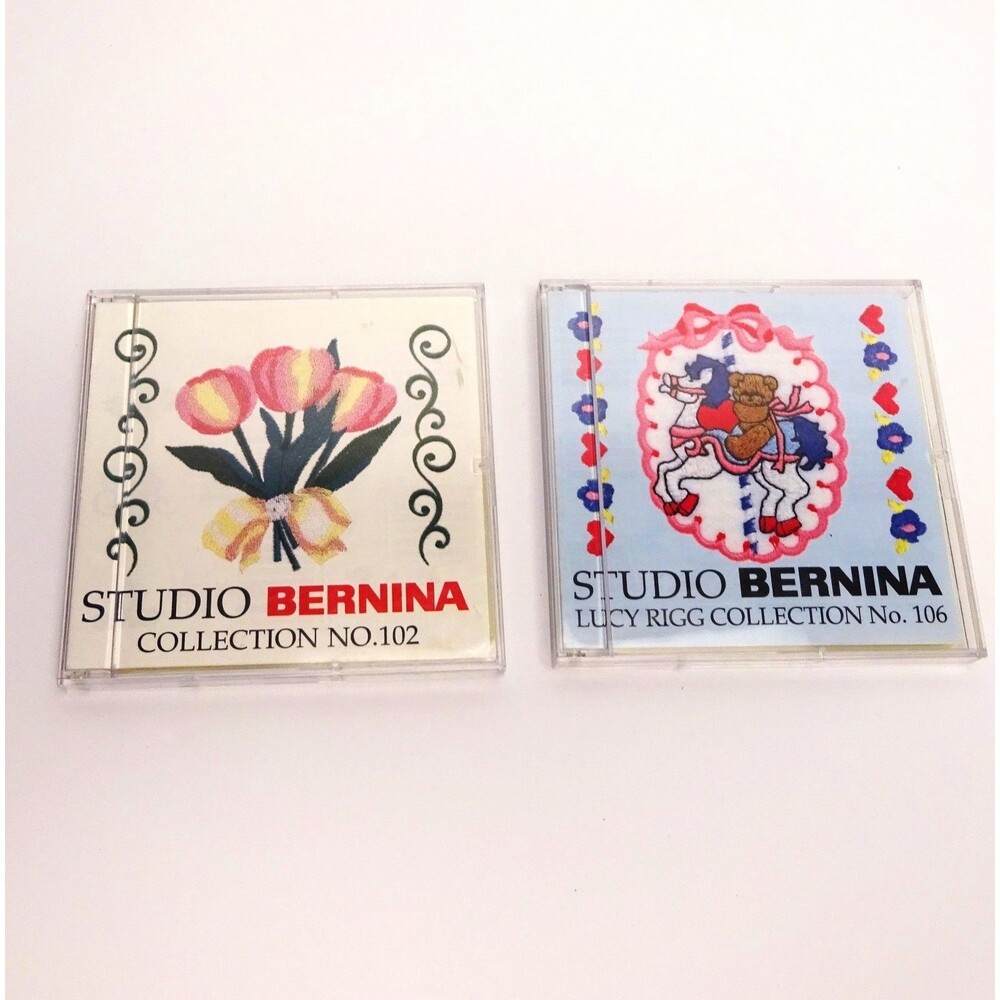 Studio Bernina Vintage Embroidery Cards Set of 2 No. 102 & 106